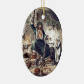 幽霊の聖降誕祭とスクルージ セラミックオーナメント (右)