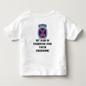 幽霊の軍隊の幼児のワイシャツ トドラーTシャツ (裏面)