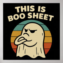 幽霊の面白いデザイン "This Is Boo Sheet" レトロハロウィン