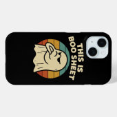 幽霊の面白いデザイン "This Is Boo Sheet" レトロハロウィン Case-Mate iPhoneケース (裏面 (横))