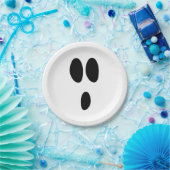 幽霊の顔 ペーパープレート (パーティー)