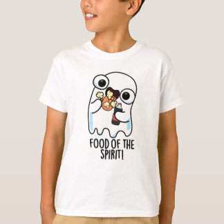 幽霊の食べ物 おもしろい霊的なダジャレ Tシャツ