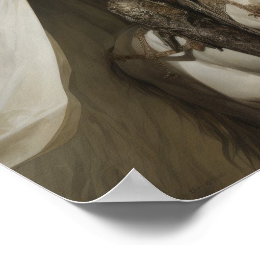 幽霊の騎士 – 白完全に死んでいないHの上の騎士淡い色の。 ポスター (角)