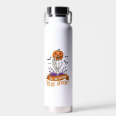 幽霊の骨の手のハロウィン ウォーターボトル (正面)