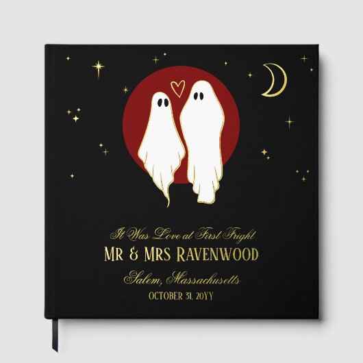 幽霊の魂の絆 ハロウィン 結婚式 ゲストブック (正面)