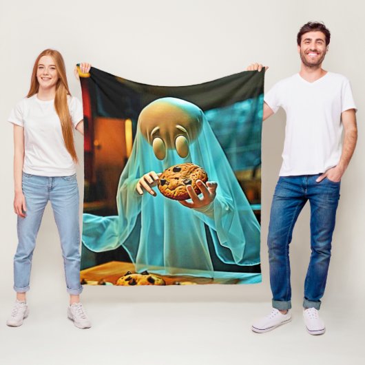幽霊のCookieに対する欲求 フリースブランケット (インサイチュ)