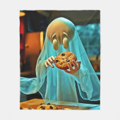 幽霊のCookieに対する欲求 フリースブランケット (正面)
