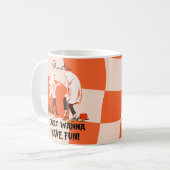 幽霊はおもしろいを欲しよくはしゃぐい コーヒーマグカップ (正面左)