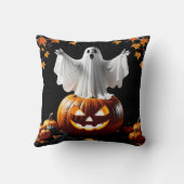 幽霊は夕暮れ時にカボチャから出る クッション (裏面)