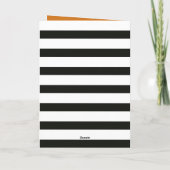 幽霊ひまわりお洒落ハッピーハローウィン カード (裏面)