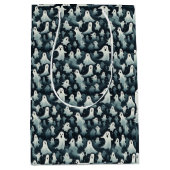 幽霊をテーマにしたハローウィンパーティ ミディアムペーパーバッグ (正面)