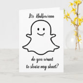 **幽霊をフリットすると、気にハロウィーンがあなたを襲う** カード (黄色い花)