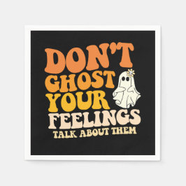 幽霊を感覚が彼らについて話してはいけないHallowee スタンダードカクテルナプキン