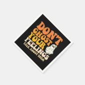 幽霊を感覚が彼らについて話してはいけないHallowee スタンダードカクテルナプキン (角)