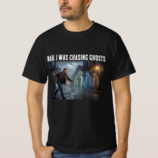 幽霊を追ってたんだ Tシャツ (正面)