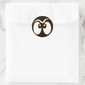 幽霊アイズハロウィンステッカー ラウンドシール (バッグ)