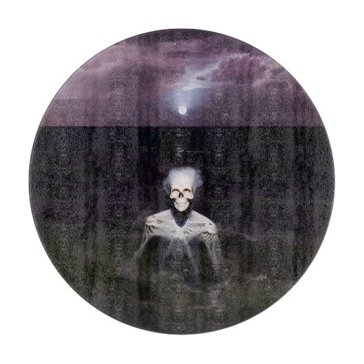 幽霊アットシーオイルペインティング カッティングボード (正面)