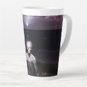 幽霊アットシーオイルペインティング カフェラテマグ (右アングル)