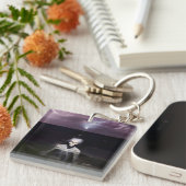 幽霊アットシーオイルペインティング キーホルダー (正面右)