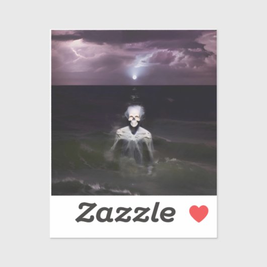 幽霊アットシーオイルペインティング シール (シート)