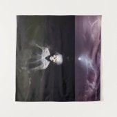 幽霊アットシーオイルペインティング タペストリー (正面(横))