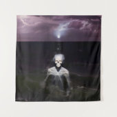 幽霊アットシーオイルペインティング タペストリー (正面)