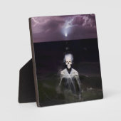 幽霊アットシーオイルペインティング フォトプラーク (正面)