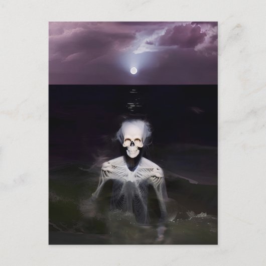 幽霊アットシーオイルペインティング ポストカード (正面)