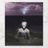 幽霊アットシーオイルペインティング ワインラベル (シングルラベル)