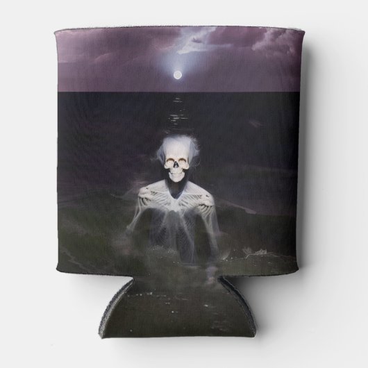 幽霊アットシーオイルペインティング 缶クーラー (正面)