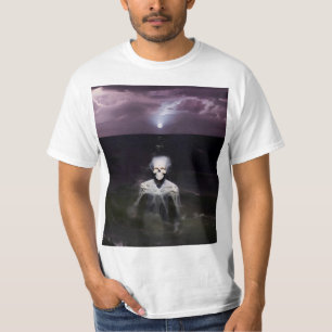 幽霊アットシーオイルペインティング Tシャツ