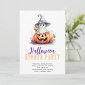 幽霊イングレーウィッチハットハロウィンディナーパーティー 招待状 (スタンド正面)