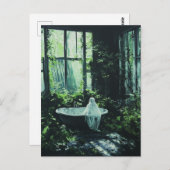 幽霊イン捨て住宅浴槽 ポストカード (正面/裏面)