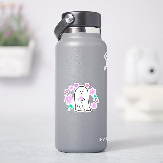 幽霊イン・フラワーガーデン シール (HydroFlask)