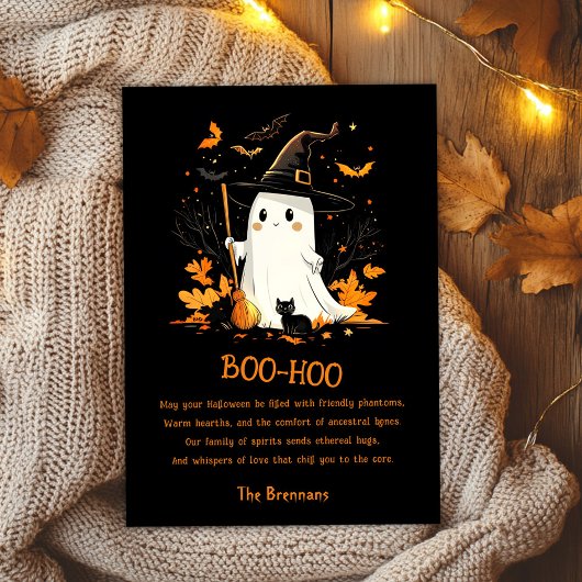幽霊ウィッチオクトーバー秋不気味ハロウィン カード