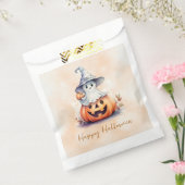 幽霊ウィッチハットジャックオランタンハッピーハローウィン フェイバーバッグ (封をした状態)