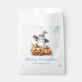 幽霊ウィッチハットジャックオランタンハッピーハローウィン フェイバーバッグ (正面)