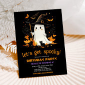 幽霊ウィッチバースデーパーティハロウィーン 招待状