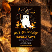 幽霊ウィッチバースデーパーティハロウィーン 招待状