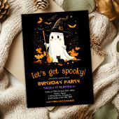 幽霊ウィッチバースデーパーティハロウィーン 招待状