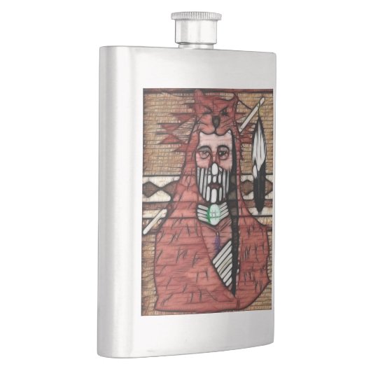 幽霊ウォリアー先住民アメリカン フラスク (右)