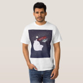 幽霊エイリアン誘拐ハロウィンTシャツ Tシャツ (正面フル)