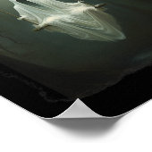 幽霊オンザスウィングインフローラフォレストハロウィーンヴィント ポスター (角)