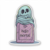 幽霊オン墓石 シール (正面)