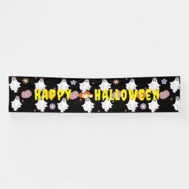 幽霊カスタムカボチャのバナーハロウィーンデコール 横断幕