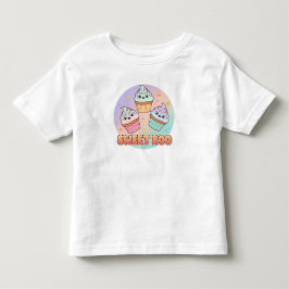 幽霊カップケーキパーティーハロウィーンTシャツ – かわいい甘い トドラーTシャツ