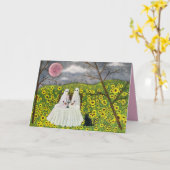 幽霊カップルフォーエバー3アートカード カード (黄色い花)