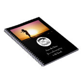 幽霊カニのシルエットとシャドーモノグラム写真 ノートブック (右側)