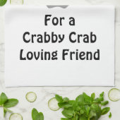 幽霊カニのシルエット影モノグラムをキャスト キッチンタオル (折り畳み)