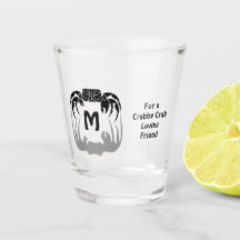 幽霊カニのシルエット影モノグラムをキャスト